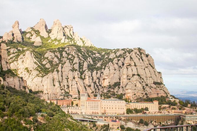 The Montserrat massif above the monastery in the afternoon light